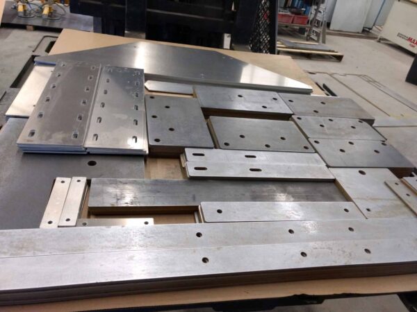 Skid Of Parts for waterjet cutting